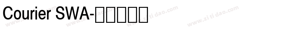 Courier SWA字体转换
